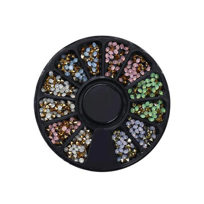 Nail Rhinestone Box – Bunte Kristalle