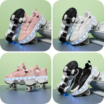 2-in-1 Rollschuhe