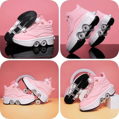 2-in-1 Rollschuhe