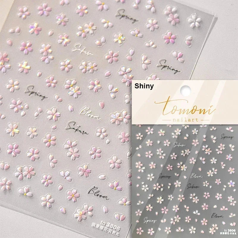 Nail Sticker – Blumen & Kirschblüten
