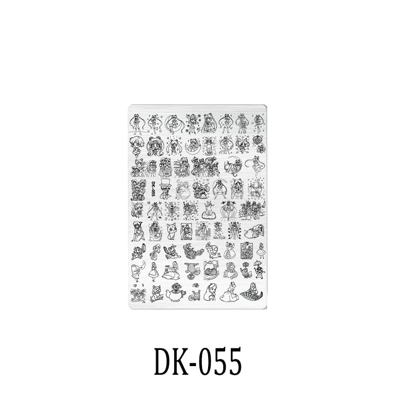 Nailart-Stempelplatte –  grenzenlose Designs - sunny.side-Productions