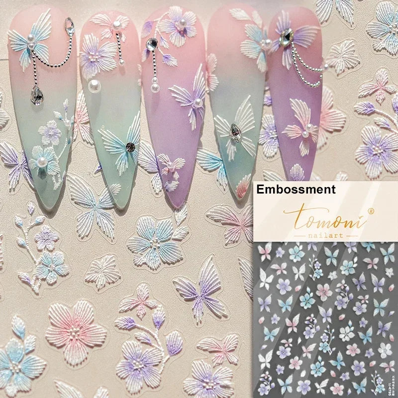 Nail Sticker – Blumen & Kirschblüten