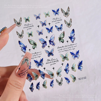 Nailsticker – Florale Reliefkunst