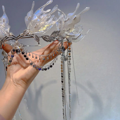 Elegante Kristall-Haarkrone