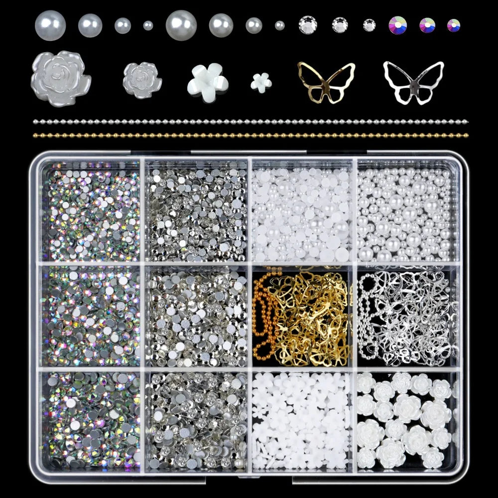 Set Nail Charms – edler 3D Glanz - sunny.side-Productions