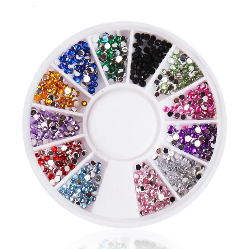 Nail Rhinestone Box – Bunte Kristalle