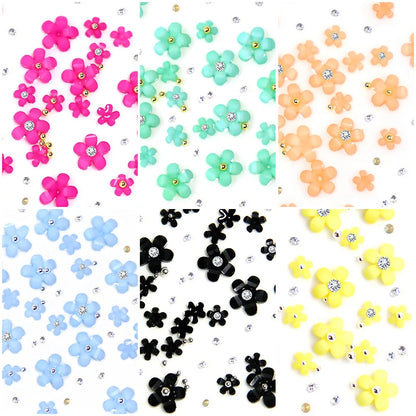 Acryl-Blumen Nail Art