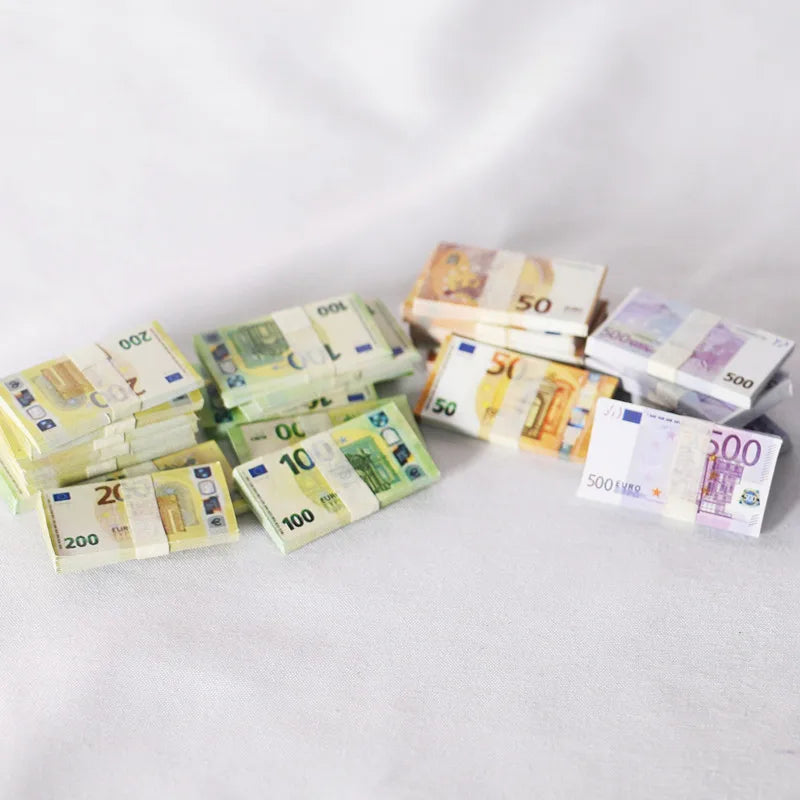 Miniatur Spielgeld – Euro & US Dollar