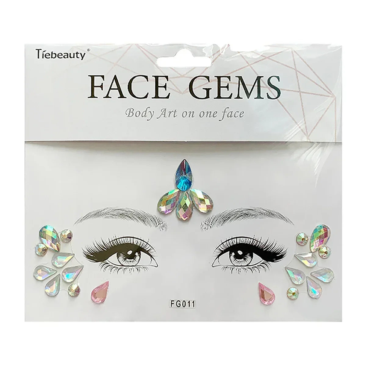 Face Gems Tattoo – Festival-Vibes