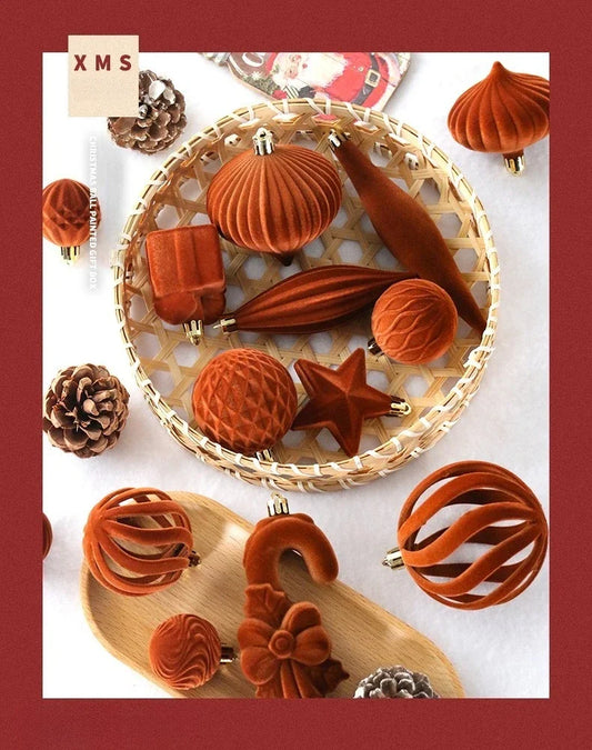 Weihnachtskugeln Samt-Edition – Luxuriöser Glanz