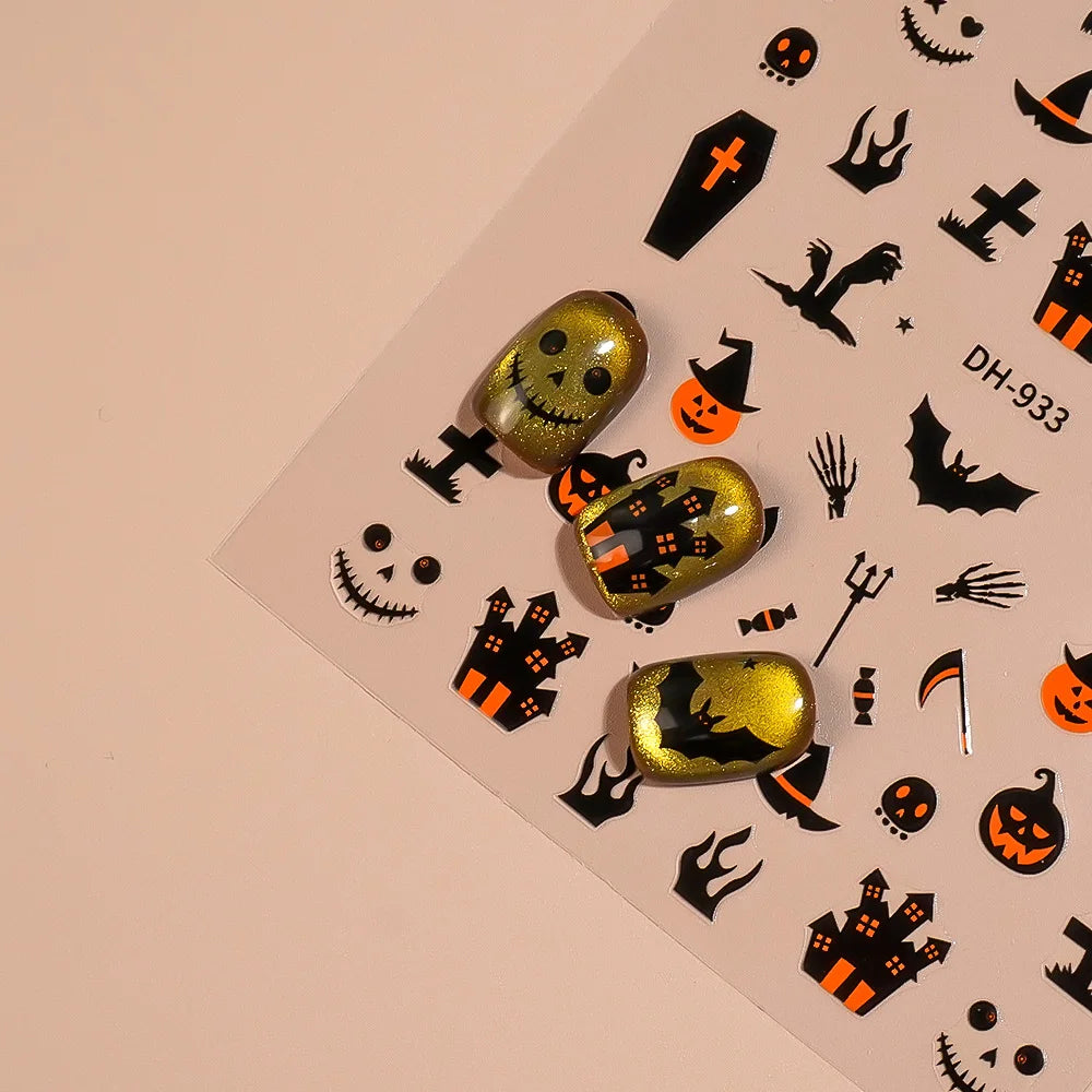 Halloween Nail Sticker – Dark Edition
