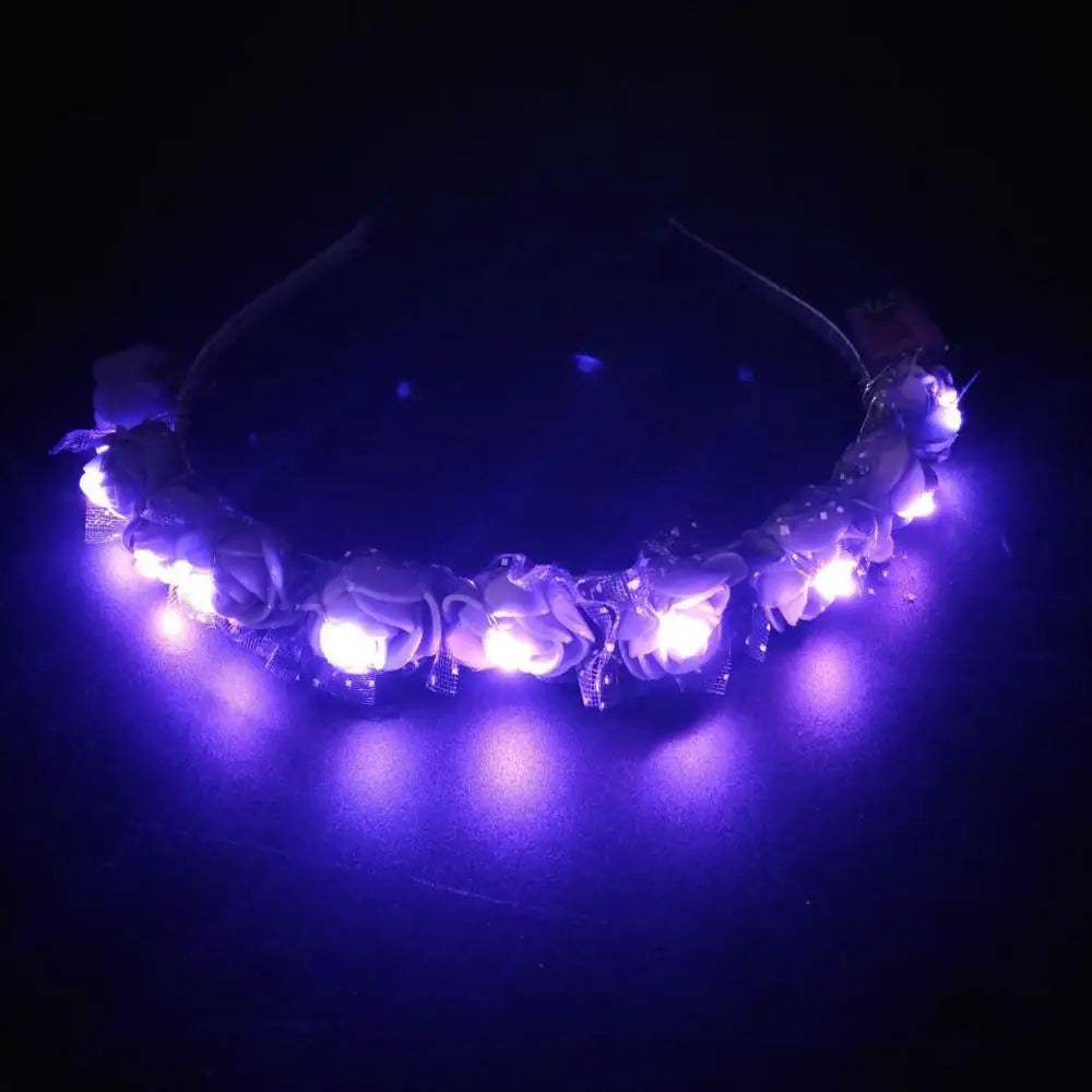 LED-Blumenkranz – Festivalaccessoires