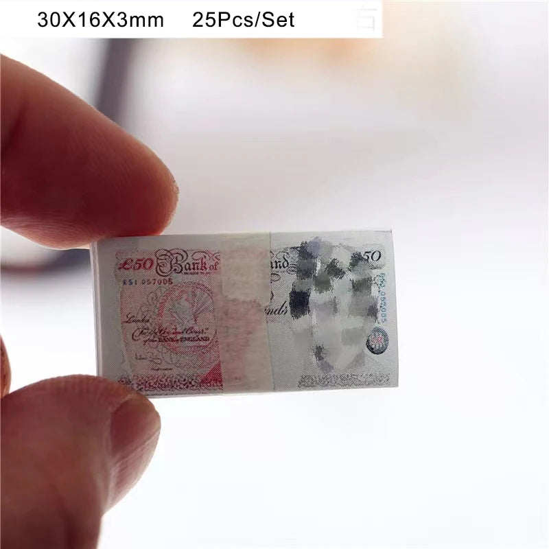 Miniatur Spielgeld – Euro & US Dollar