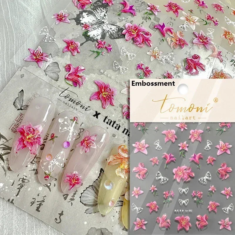 Nail Sticker – Blumen & Kirschblüten