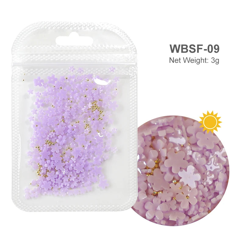 Acryl-Blumen Nail Art