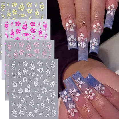 Nailsticker – Florale Reliefkunst