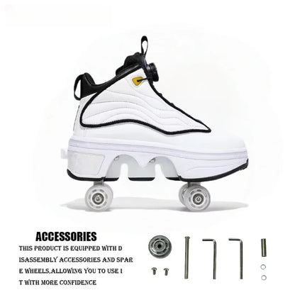 2-in-1 Rollschuhe