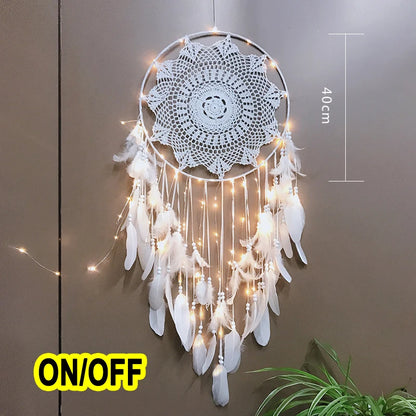 Boho Traumfänger – sanftes Lichtspiel