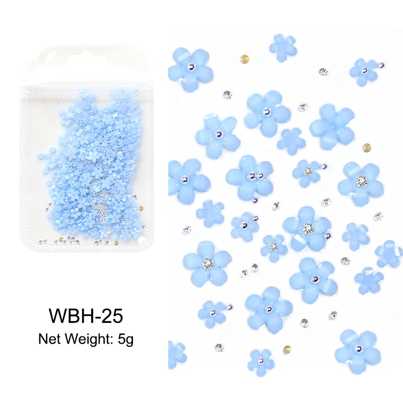 Acryl-Blumen Nail Art