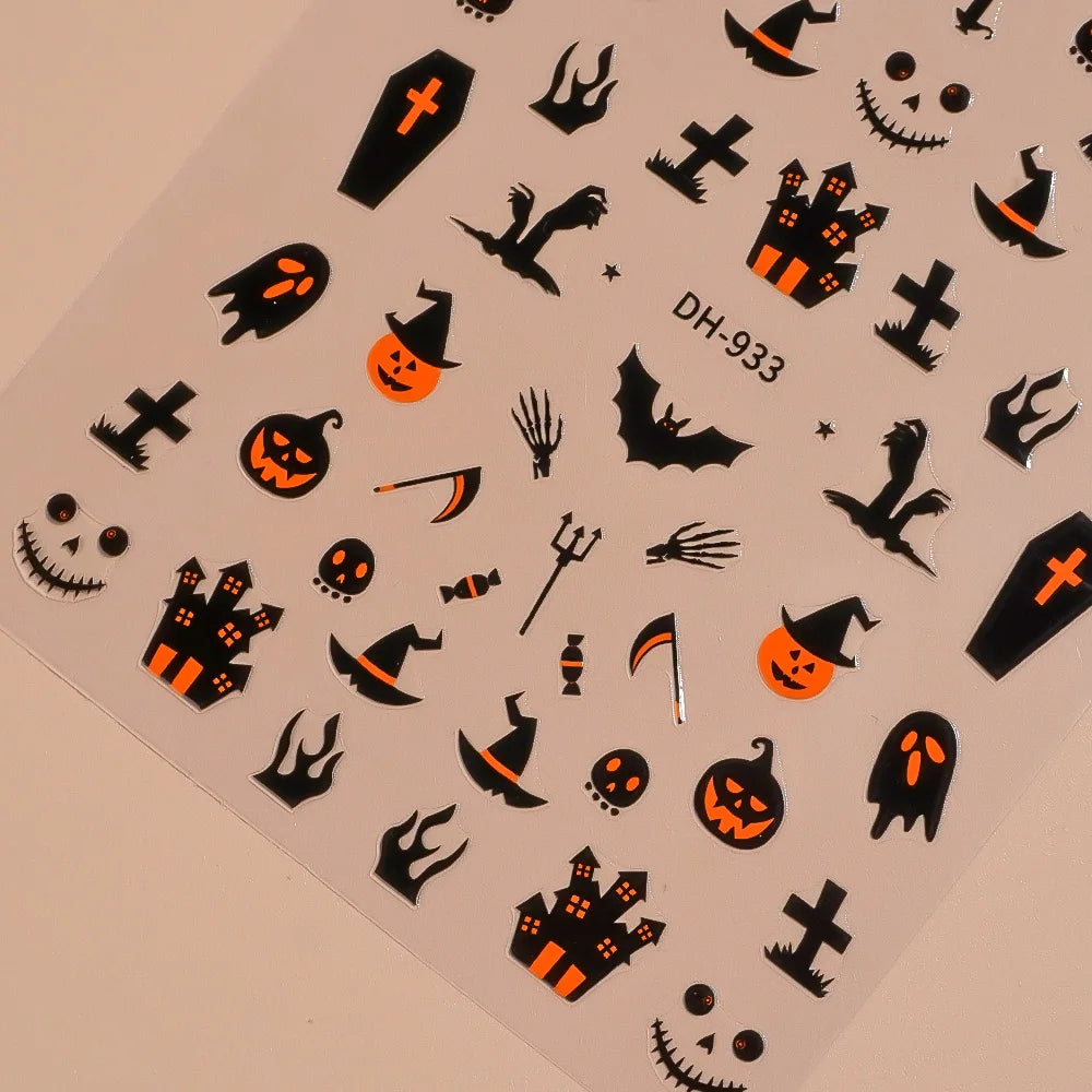 Halloween Nail Sticker – Dark Edition