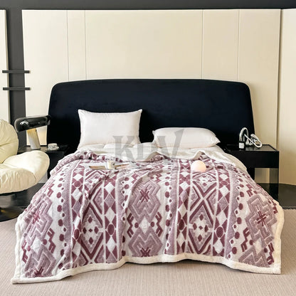 Boho-Fleece-Decke – Ruhe & Geborgenheit