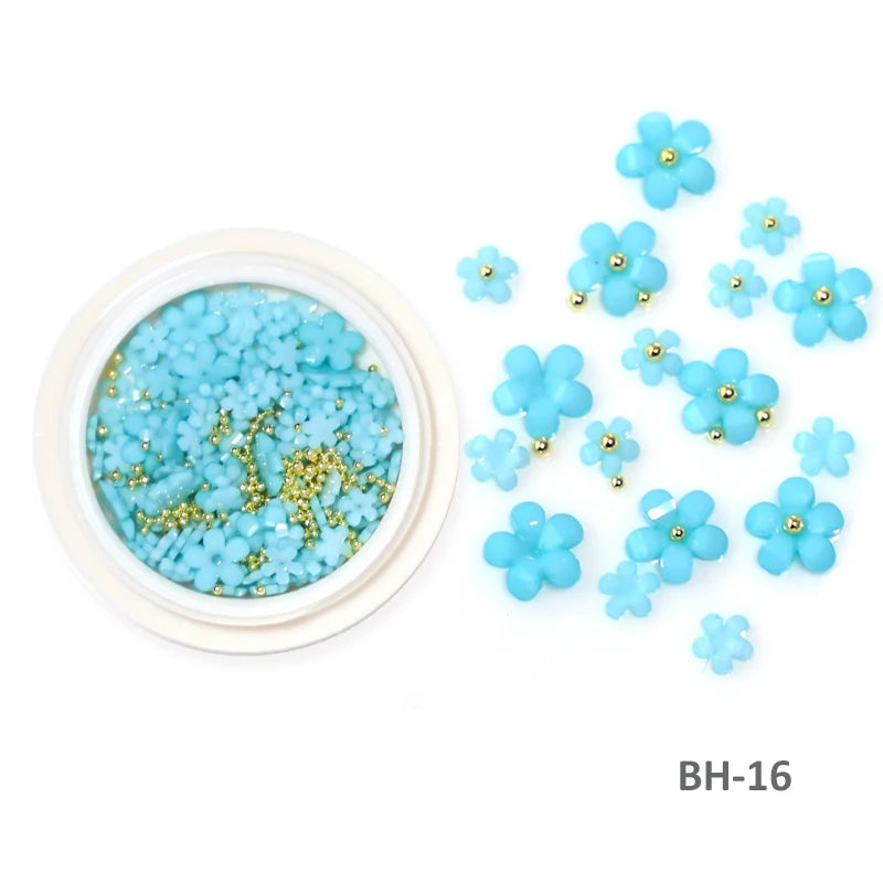 Acryl-Blumen Nail Art