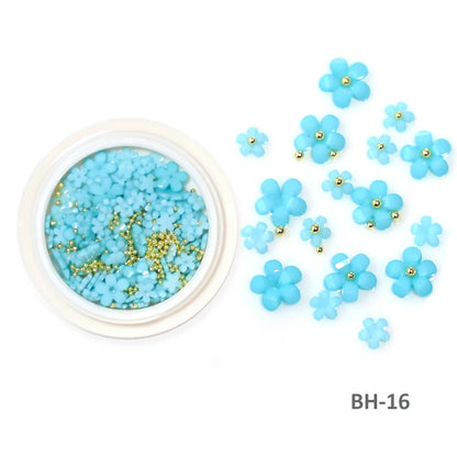 Acryl-Blumen Nail Art