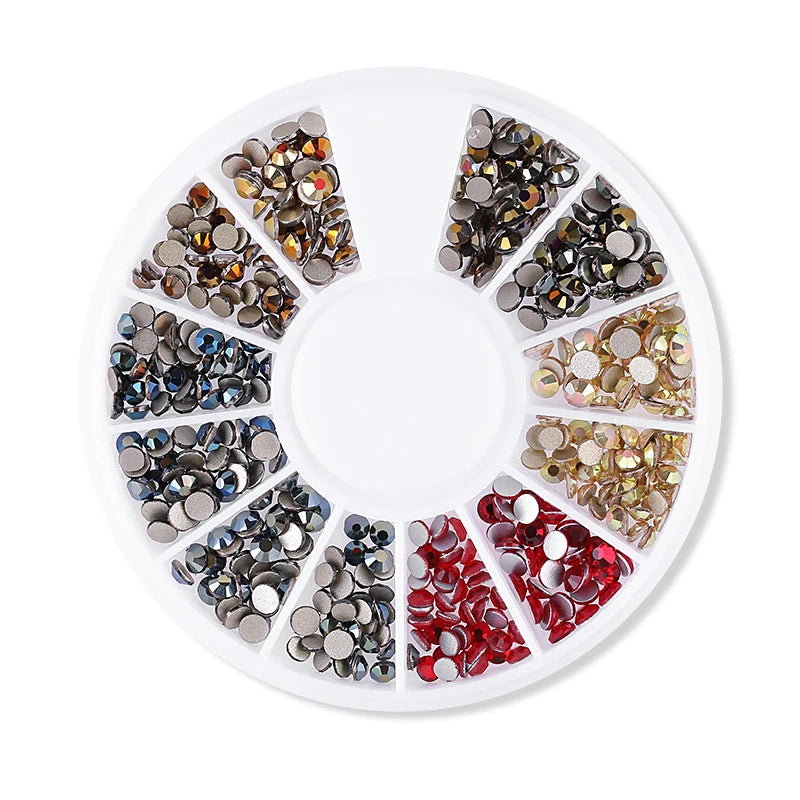 Nail Rhinestone Box – Bunte Kristalle