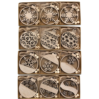 Weihnachten Anhänger – Schneeflocken Kugelform