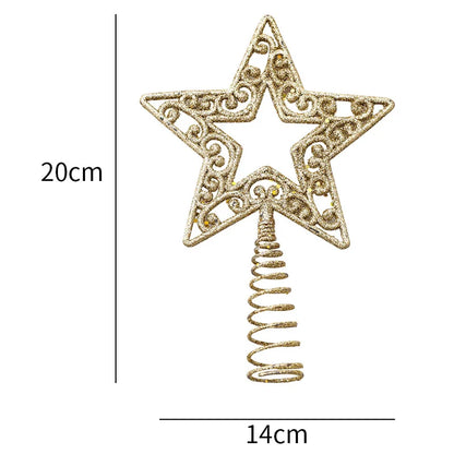 Weihnachtsbaum Spitze – Glitter Sterne