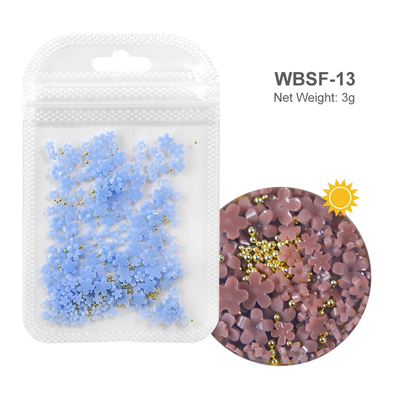 Acryl-Blumen Nail Art