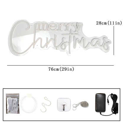 Neonlicht „Frohe Weihnachten“