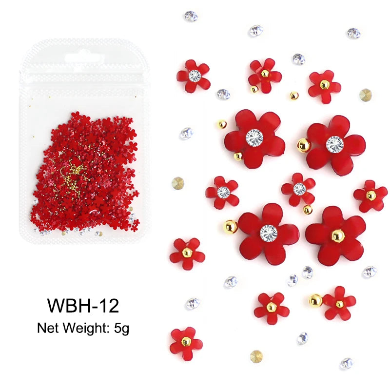 Acryl-Blumen Nail Art