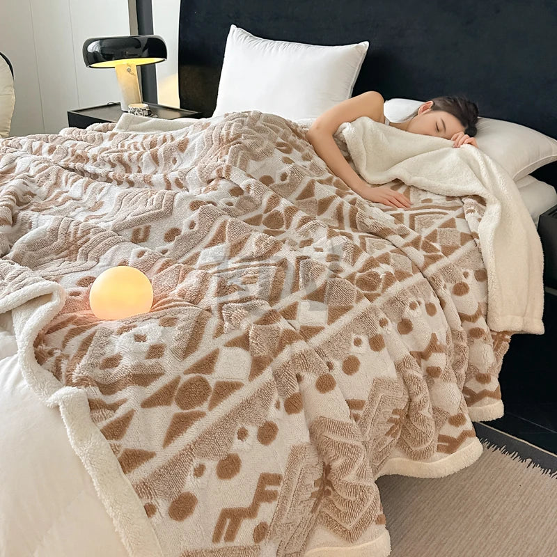 Boho-Fleece-Decke – Ruhe & Geborgenheit