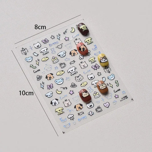 3D-Cartoon Nagelsticker - sunny.side-Productions