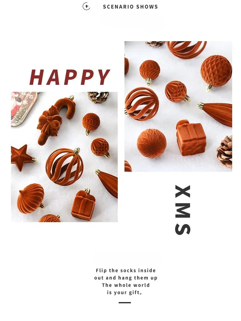 Weihnachtskugeln Samt-Edition – Luxuriöser Glanz