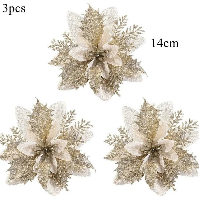 Weihnachtsblumen – Künstliche Baumdeko