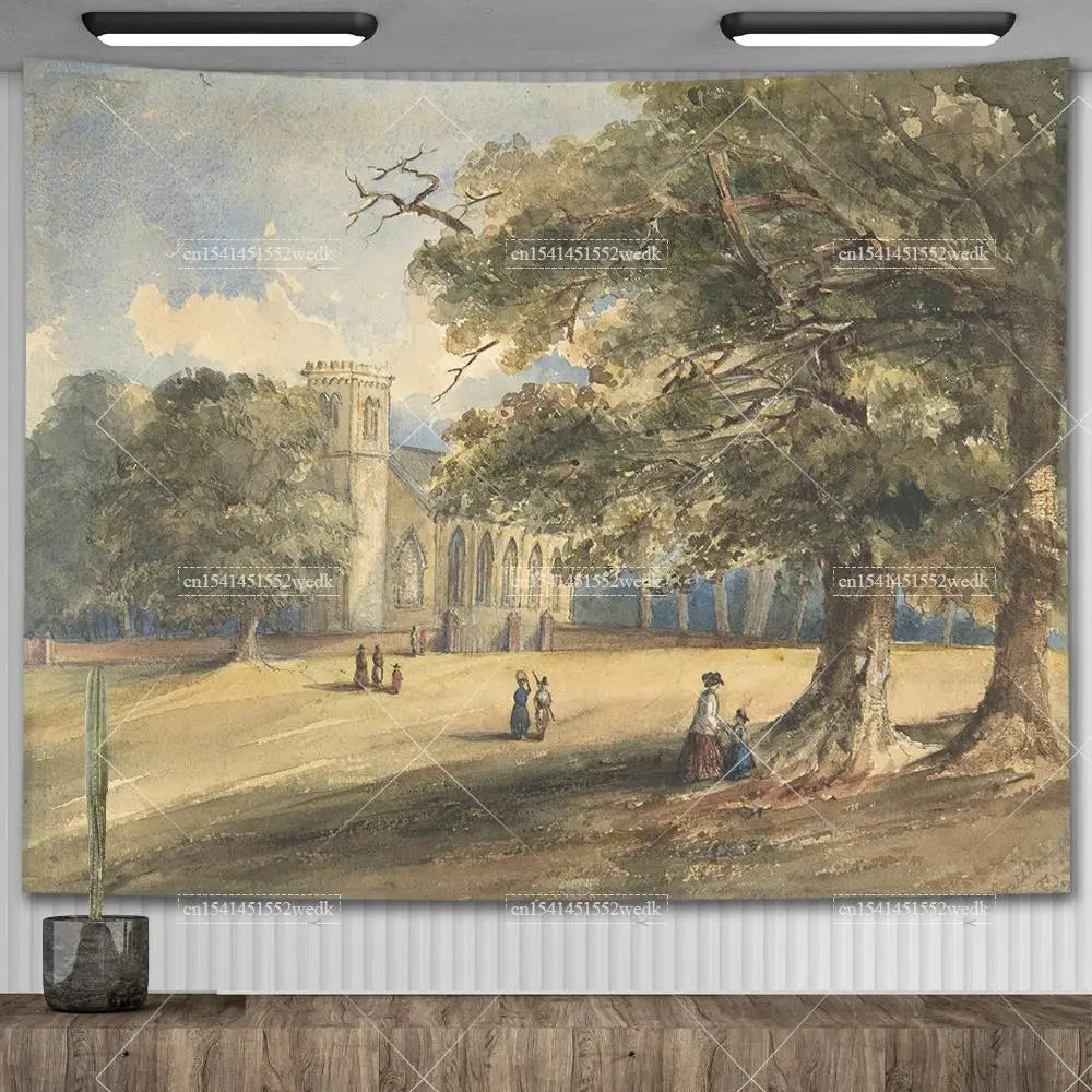 Vintage Aquarellkunst – Ruhe & Ästhetik