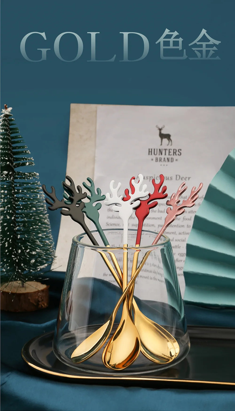 Weihnachtliches Löffelset – Festtagsdekoration