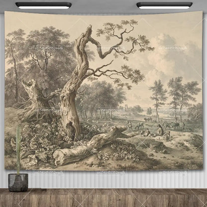 Vintage Aquarellkunst – Ruhe & Ästhetik