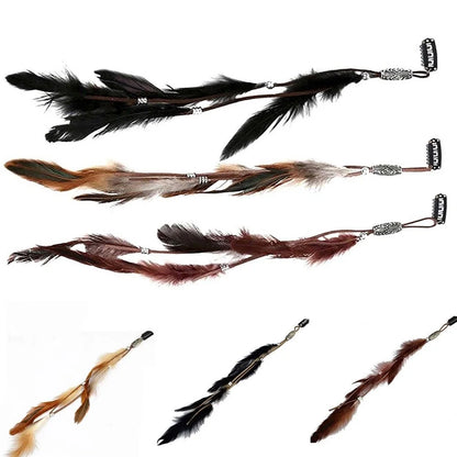 Boho-Feder-Haarklips – Wild & frei - sunny.side-Productions