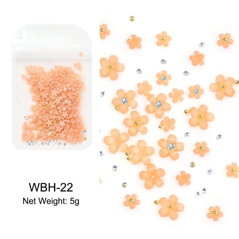 Acryl-Blumen Nail Art