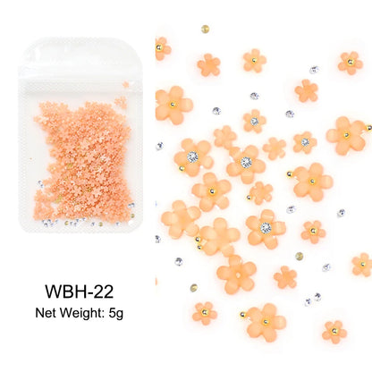 Acryl-Blumen Nail Art