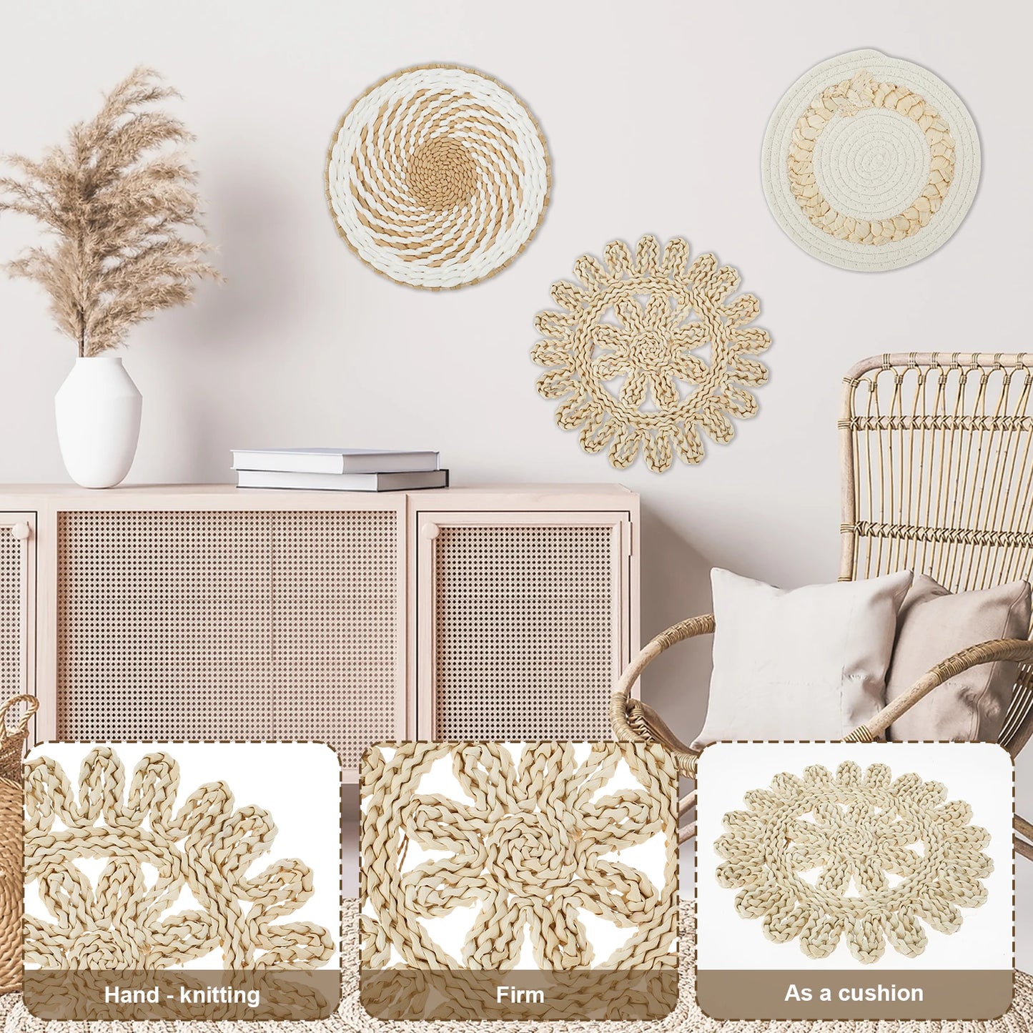 Wandkorb-Set – Natürlich & ausdrucksstark