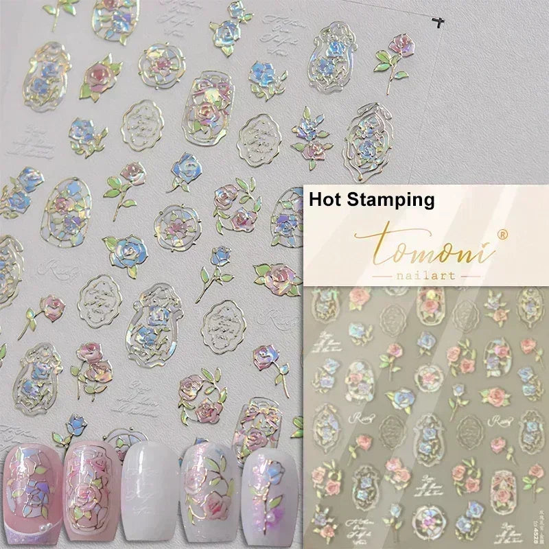 Nail Sticker – Blumen & Kirschblüten