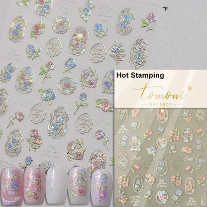 Nail Sticker – Blumen & Kirschblüten