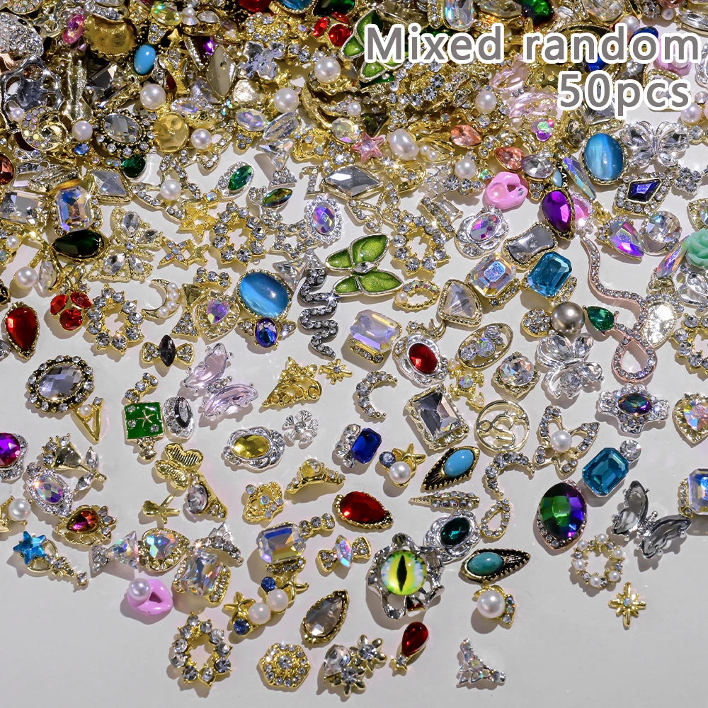 Luxus Nail Charms – Gold & Silber