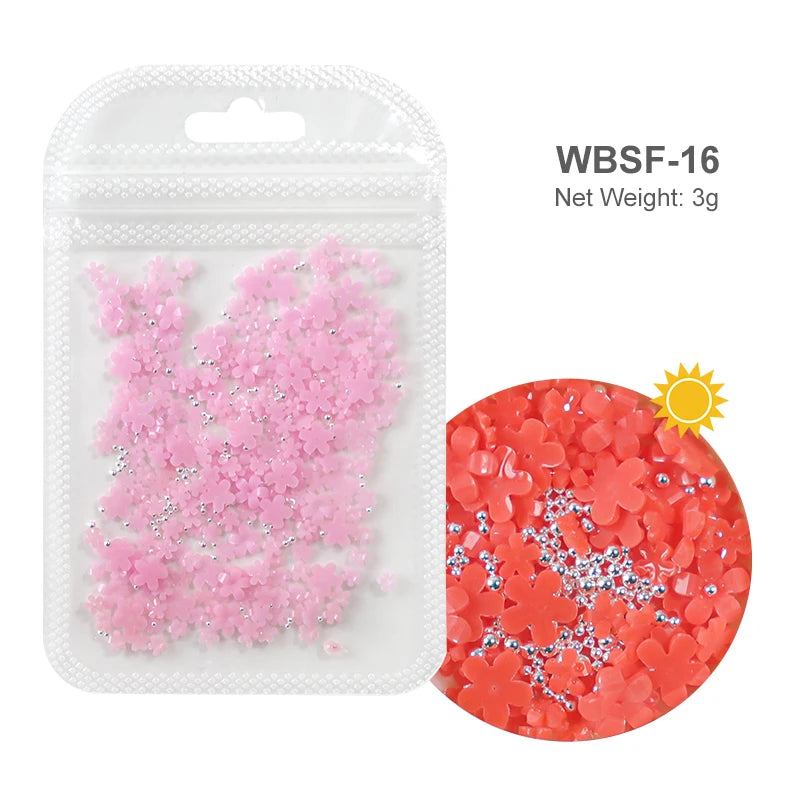 Acryl-Blumen Nail Art