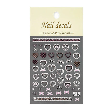 Nail Sticker – Schleifen & Spitzen-Look