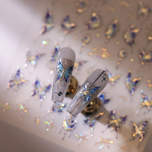 3D Nail Sticker – Schmetterling Design